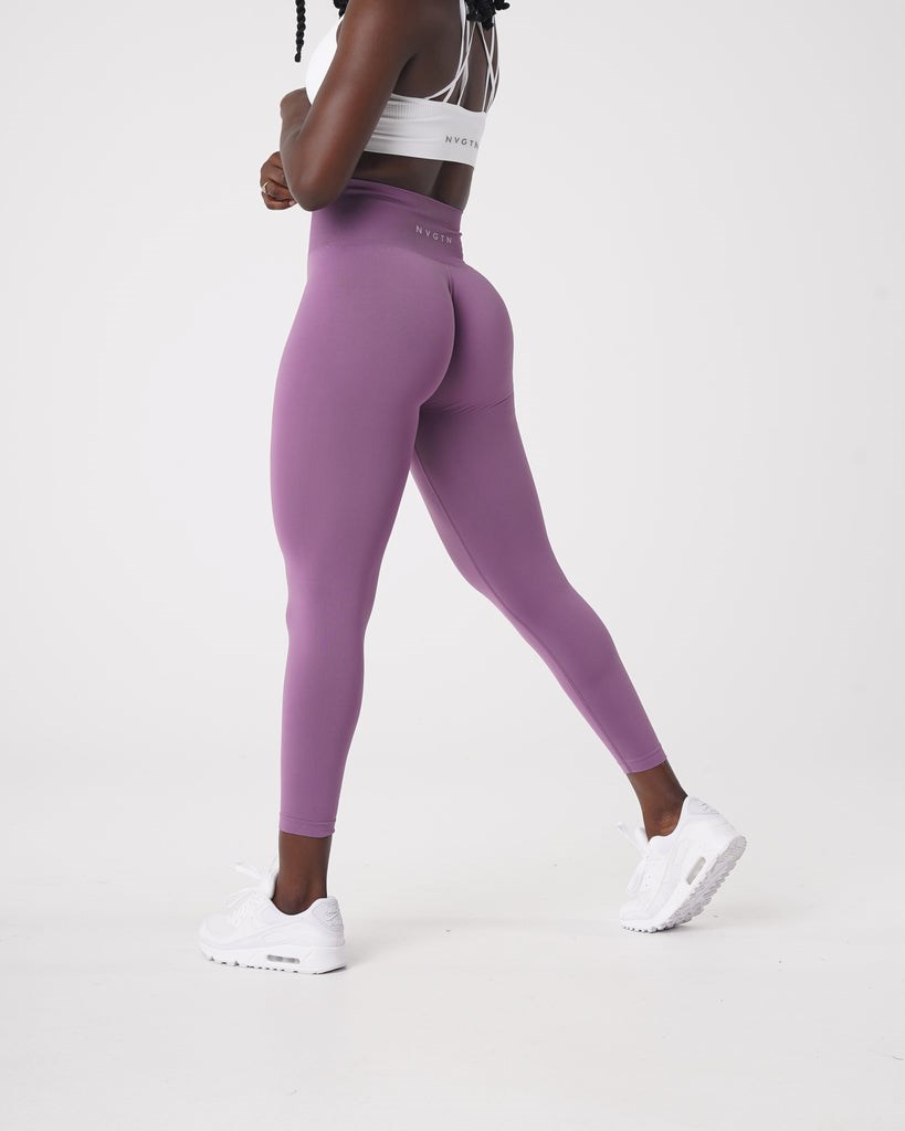 NVGTN Leggings Online Shop Norge - Solid Seamless Leggings Dame Orchid