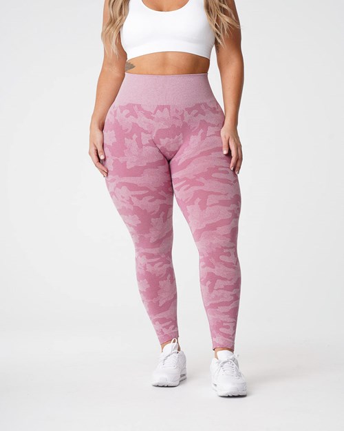 NVGTN Camo Seamless Leggings Rosa | ORDMPU-173