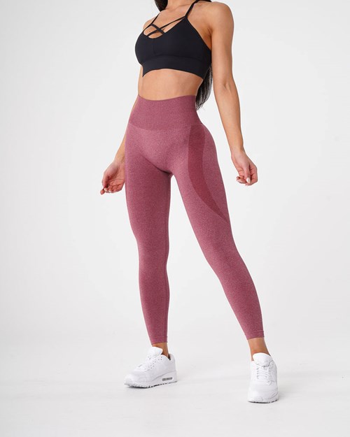 NVGTN Contour Seamless Leggings Burgunder | ANEOKP-570