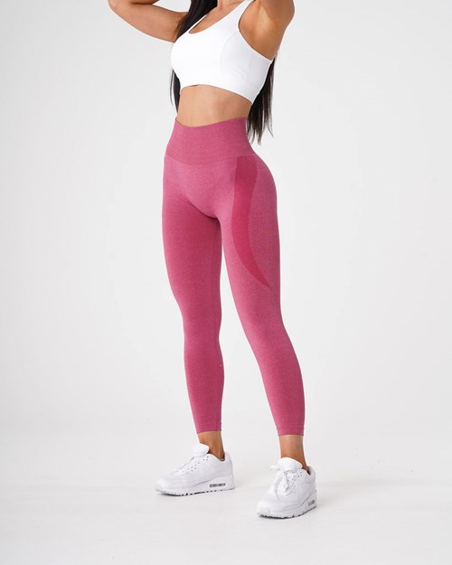 NVGTN Contour Seamless Leggings Crimson | HXSZRE-790