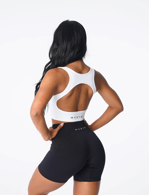 NVGTN Elevate Seamless Bra - White