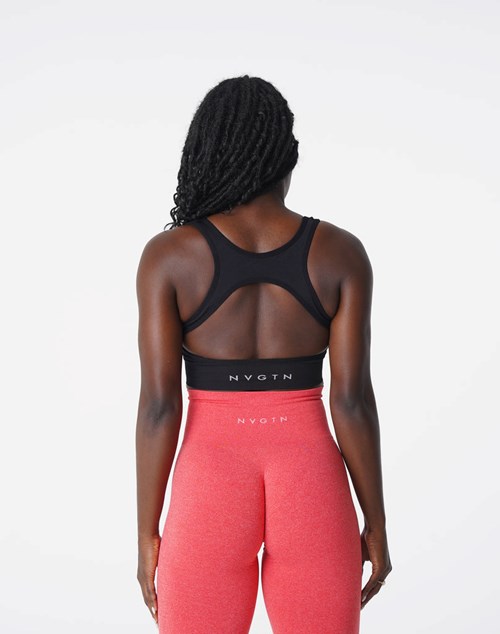 NVGTN Eclipse Seamless Bra Svarte | XSABYP-602