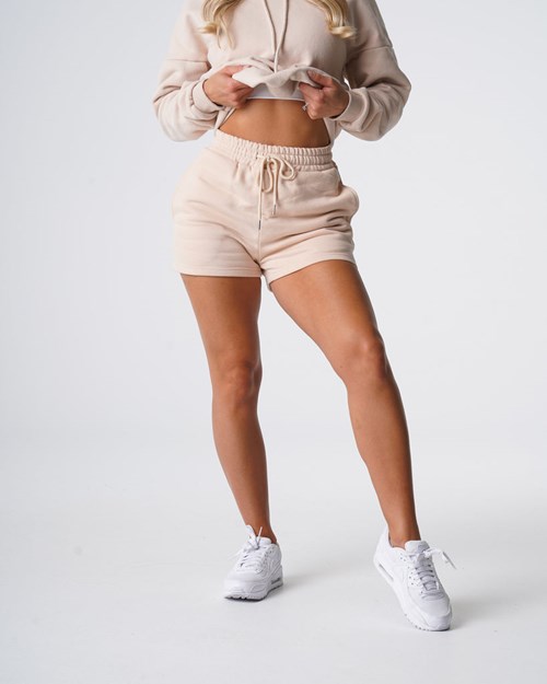NVGTN Essential Lounge Shorts Beige | JVGYEB-840