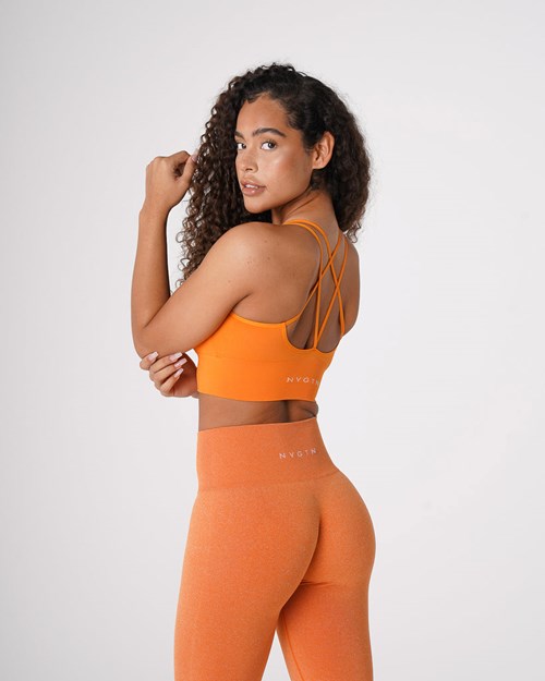 NVGTN Flourish Seamless Bra Clementine | GCPDQM-235