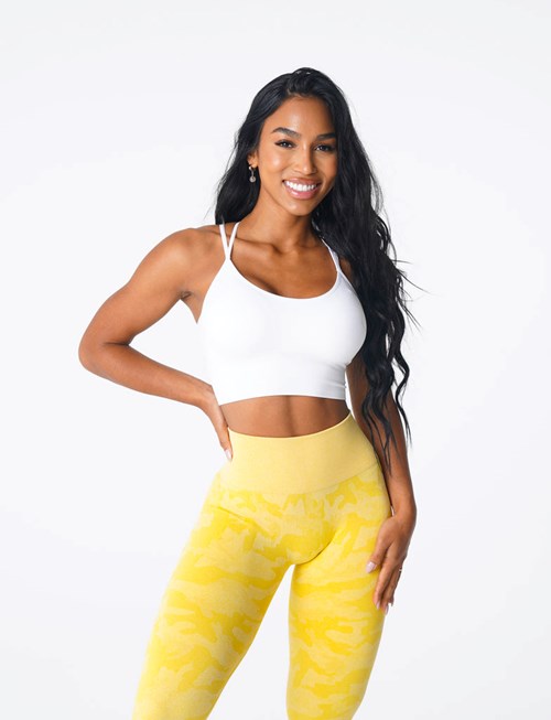 NVGTN Flourish Seamless Bra Hvite | IMGLZJ-392