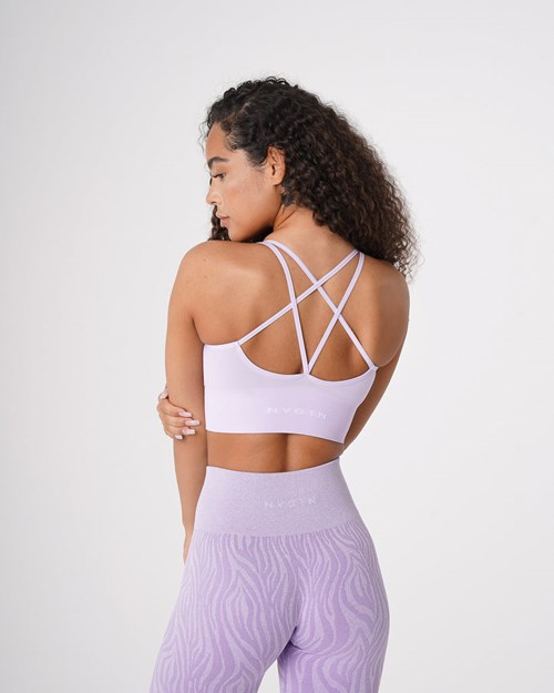 NVGTN Flourish Seamless Bra Lavendel | NQOMBK-562
