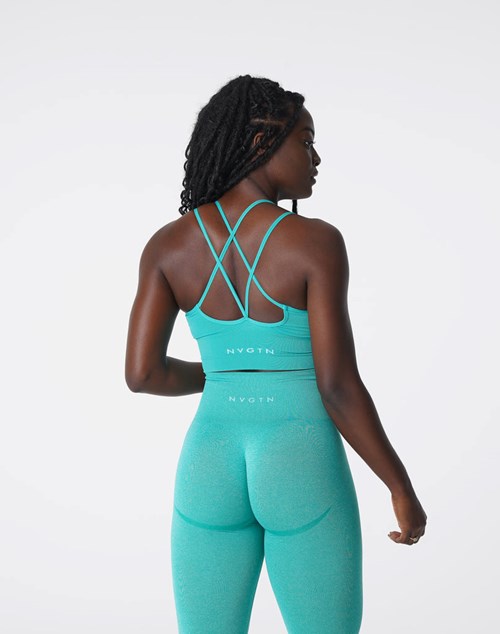NVGTN Flourish Seamless Bra Turkis | LHARCU-831