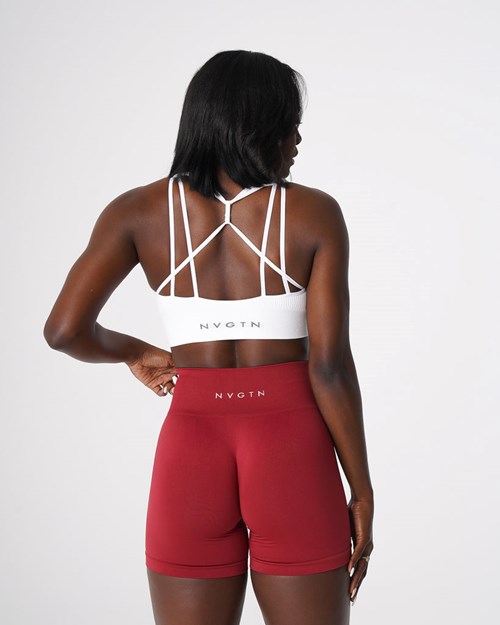 NVGTN Galaxy Ribbet Seamless Bra Hvite | AUXMGN-627
