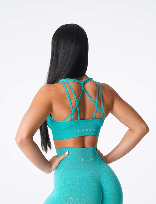 NVGTN Galaxy Ribbet Seamless Bra Turkis | ZIWODF-645