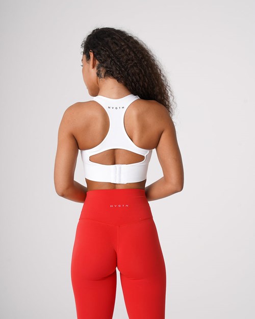 NVGTN Ignite Seamless Bra Hvite | OFZRKM-609