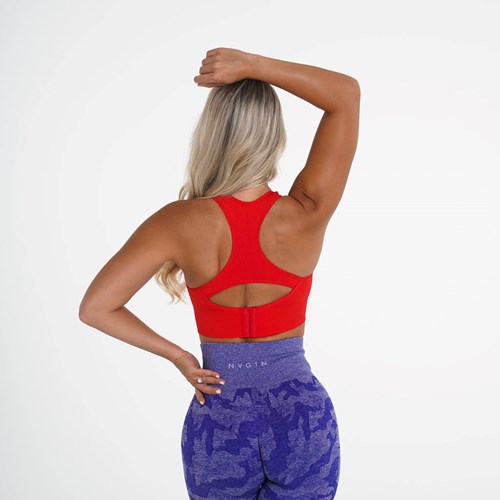 NVGTN Ignite Seamless Bra Scarlet | QZSEBH-789