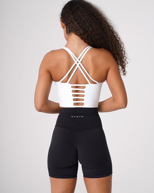 NVGTN Matrix Bra Top Hvite | ZONSFB-487
