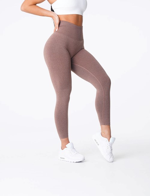 NVGTN NV Seamless Leggings Cocoa | HDVEMQ-954