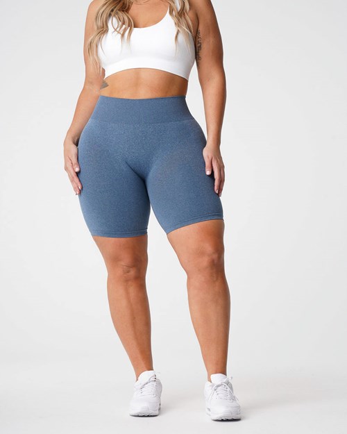 NVGTN Pro Seamless Shorts Blå | JQRPKT-059