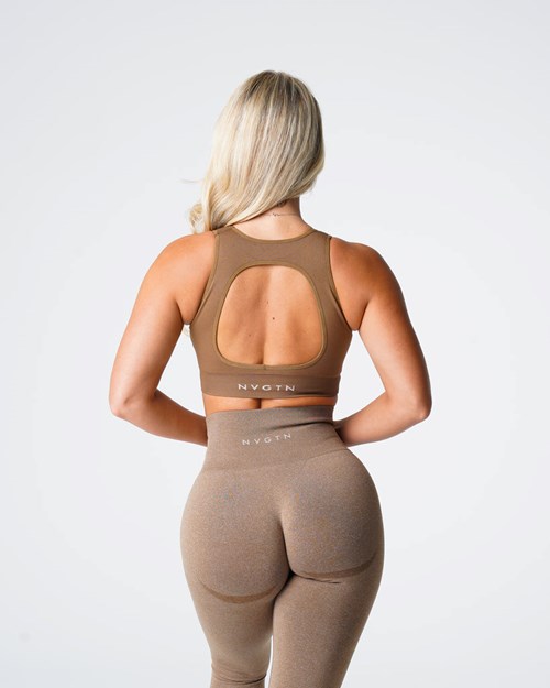 NVGTN Pursuit Seamless Bra Mocha | MQUHLC-628