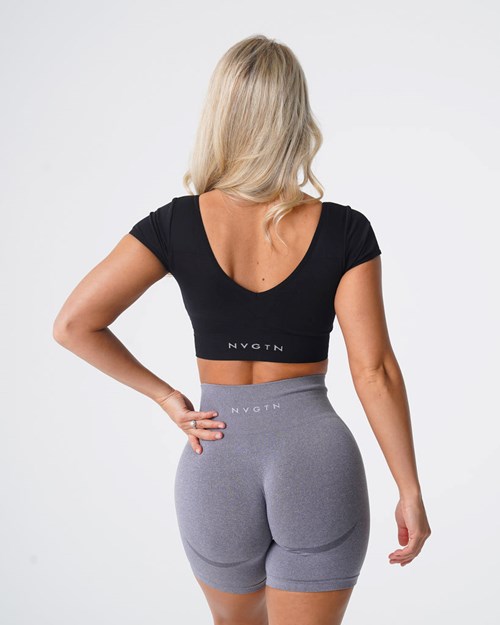 NVGTN Serene Seamless Bra Svarte | QDYXTI-820