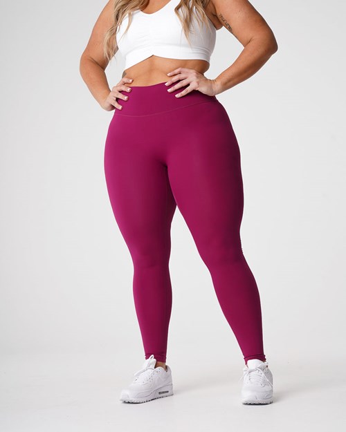 NVGTN Signature 2.0 Leggings Berry | BQAWNE-978