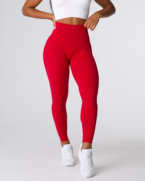 NVGTN Signature 2.0 Leggings Rød | DWPOBZ-506