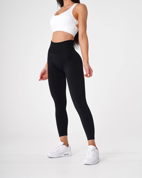 NVGTN Solid Seamless Leggings Svarte | YMSHFO-640