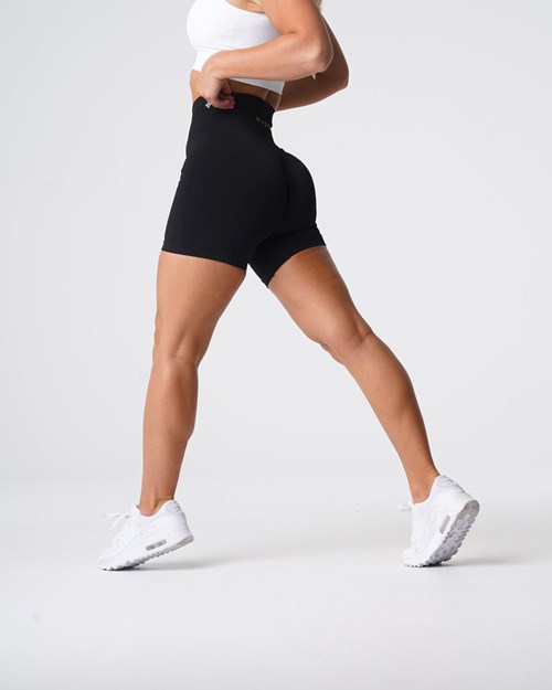 NVGTN Solid Seamless Shorts Svarte | XLMYCB-593