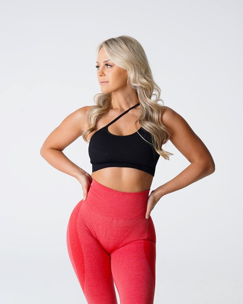 NVGTN Streamline Seamless Bra Svarte | QROTVF-245